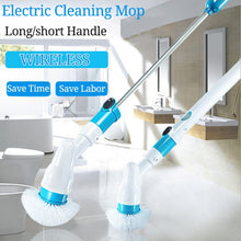 Load image into Gallery viewer, Electric Spin Scrubber Turbo Scrub Cleaning Brush Cordless Chargeable Bathroom Cleaner with Extension Handle Adaptive Brush Tub
